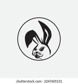 Rabbit template vector icon illustration design