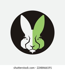 Rabbit template vector icon illustration design