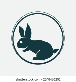 Rabbit template vector icon illustration design