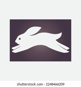 Rabbit template vector icon illustration design