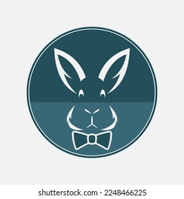 Rabbit template vector icon illustration design