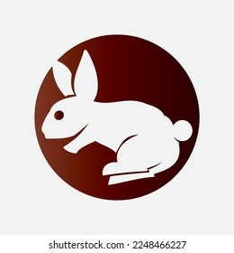 Rabbit template vector icon illustration design