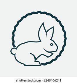 Rabbit template vector icon illustration design