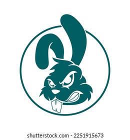 Rabbit template vector icon illustration design