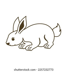 Rabbit template vector icon illustration design