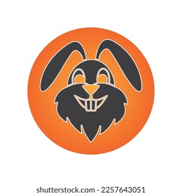 Rabbit template vector icon illustration design