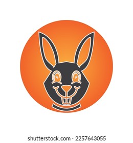 Rabbit template vector icon illustration design