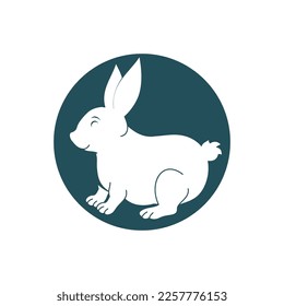 Rabbit template vector icon illustration design