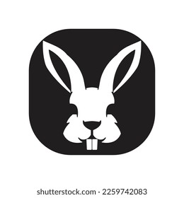 Rabbit template vector icon illustration design