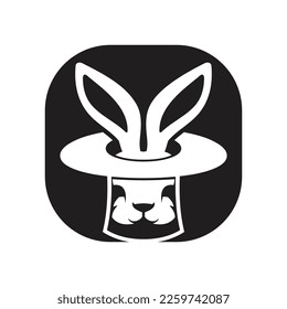 Rabbit template vector icon illustration design