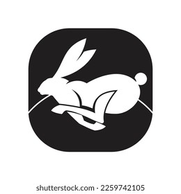 Rabbit template vector icon illustration design