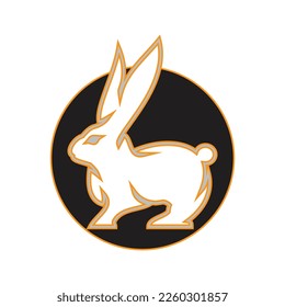 Rabbit template vector icon illustration design