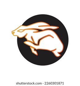 Rabbit template vector icon illustration design