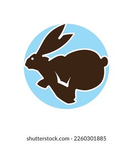 Rabbit template vector icon illustration design