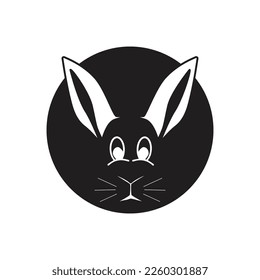Rabbit template vector icon illustration design