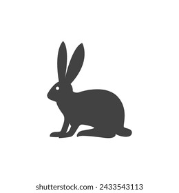 Rabbit template vector icon illustration design