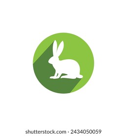 Rabbit template vector icon illustration design