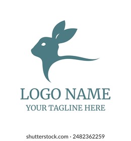 Rabbit template vector icon illustration design
