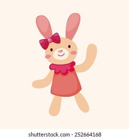 rabbit theme element vector,eps