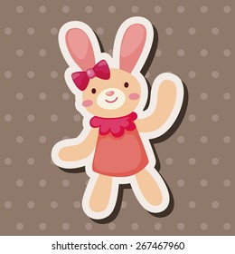 rabbit theme element vector,eps