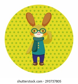 rabbit theme element vector,eps