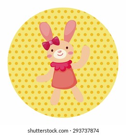 rabbit theme element vector,eps