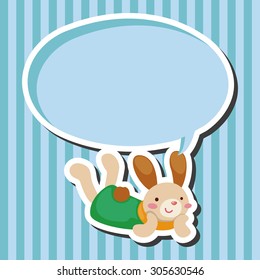 rabbit theme element vector,eps