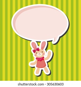 rabbit theme element vector,eps