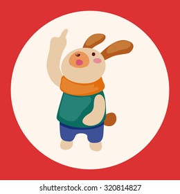 rabbit theme element vector,eps