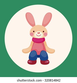 rabbit theme element vector,eps