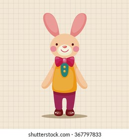 rabbit theme element vector,eps