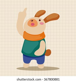 rabbit theme element vector,eps
