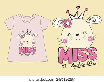 rabbit theme girl dress design