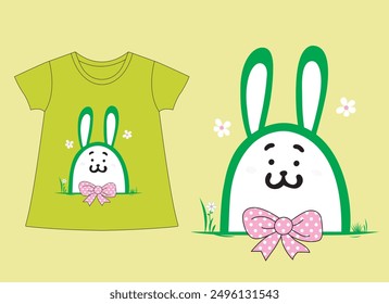 rabbit  theme girl dress design
