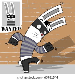 rabbit thief hiding from persecution