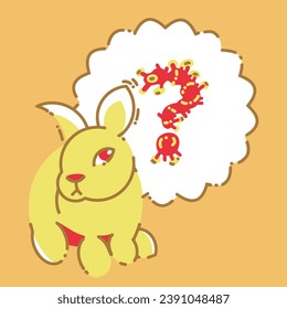 The rabbit is thinking of a strange question