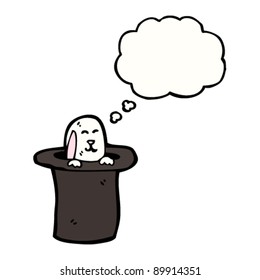 rabbit in top hat cartoon