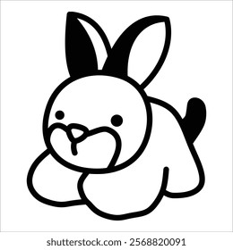 Rabbit Toy Icon Element For Design