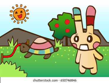 rabbit and turtle 