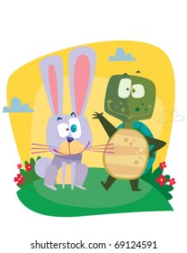 Rabbit and turtle