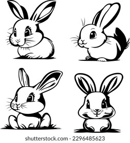 Rabbit Vector Art is a form of digital illustration that utilizes vector graphic software to create high-quality, scalable artwork of rabbits. 