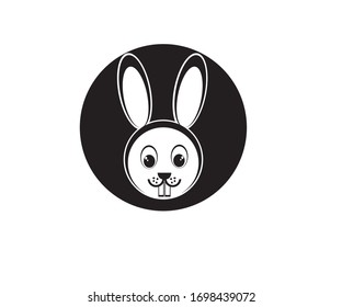 Rabbit vector art logo design