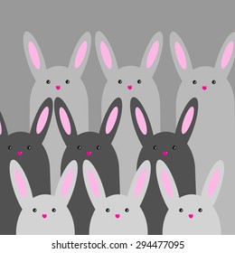 rabbit vector bunny easter cute illustration background
