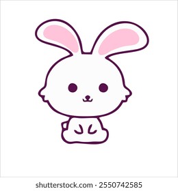 Rabbit vector computer graphic art