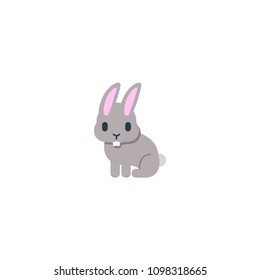 Rabbit vector flat icon