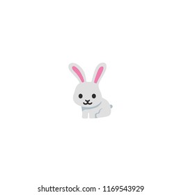 Rabbit vector flat illustration