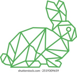 Rabbit. Vector Rabbit. Rabbit Geometric Design.