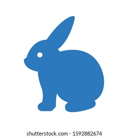 rabbit vector glyph color icon 