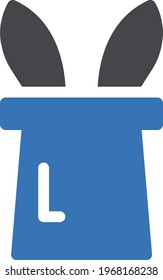 rabbit vector glyph color icon