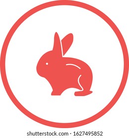 Rabbit Vector Glyph Icon